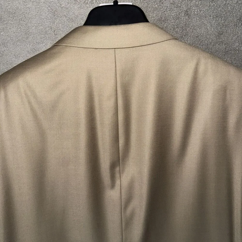 John W. Nordstrom Suit Jacket Blazer 48R Loro Piana Super 120s Wool 3-Button Tan